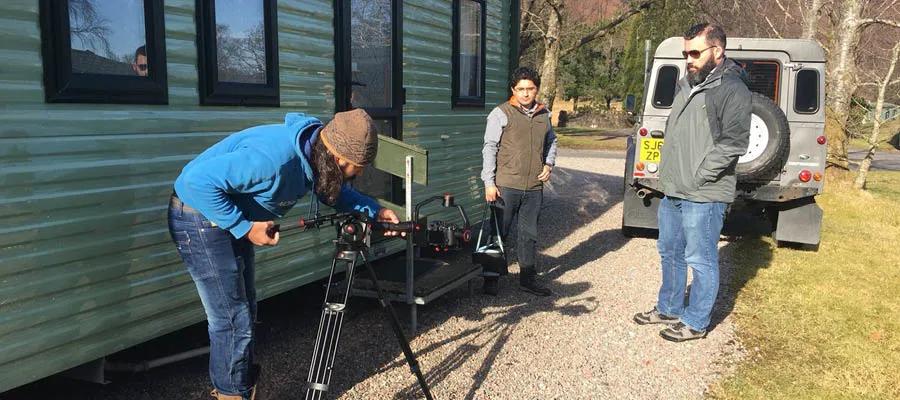 Camera setup for the student expedition documentary Hunting MicroMonsters