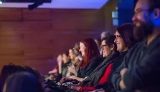 People at the theatre for the Dangerous Women Closing Event